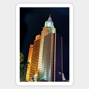 New York New York Hotel Las Vegas America Sticker